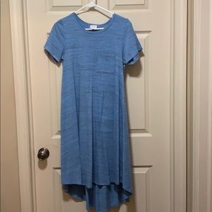 LuLaRoe XS Carley - beautiful heathered blue